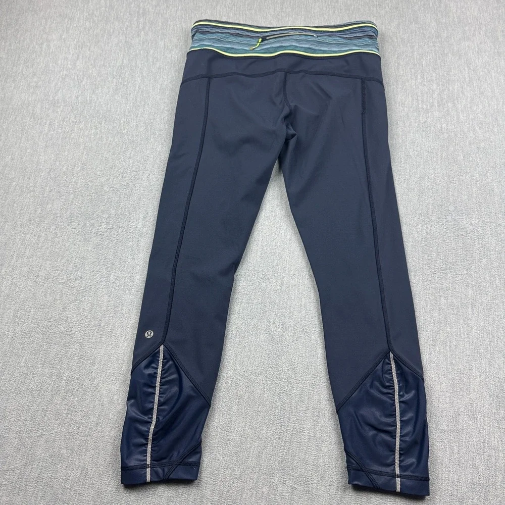 Lululemon Leggings Women 8 Blue Pace Queen 26